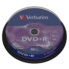DVD+R Verbatim 4,7GB 16x CAKE 10ks (43498)